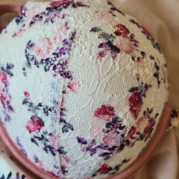 NWT 34DD Pink Date Racerback Push-Up with Rose Gold Hardware - Picture 9 of 12